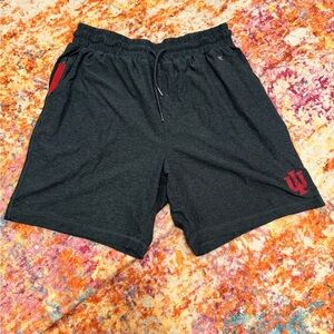 Colosseum Dark Gray and Red Athletic Shorts